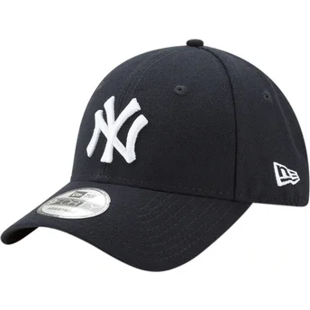 Шапка извита тъмносин регулируем 9FORTY The League на New York Yankees MLB от New Era