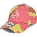 shapka-izvita-kamuflazh-reguliruem-rosa-rosa-9forty-na-los-angeles-dodgers-mlb-ot-new-era
