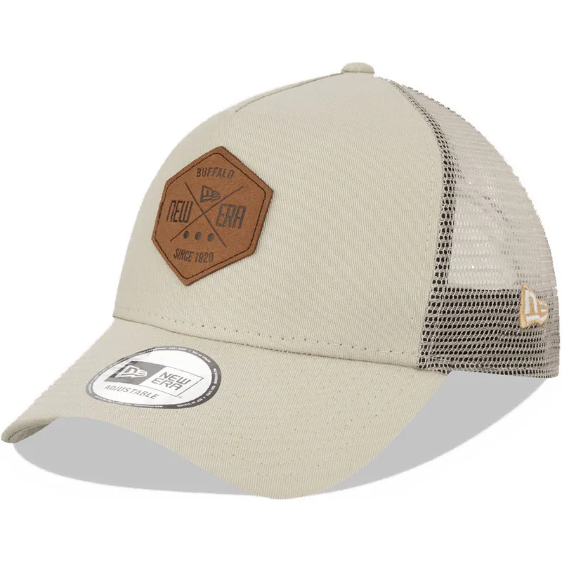 shapka-izvita-traker-siv-snapbek-a-frame-9forty-heritage-patch-ot-new-era