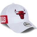 shapka-izvita-byala-reguliruem-9forty-side-mark-na-chicago-bulls-nba-ot-new-era