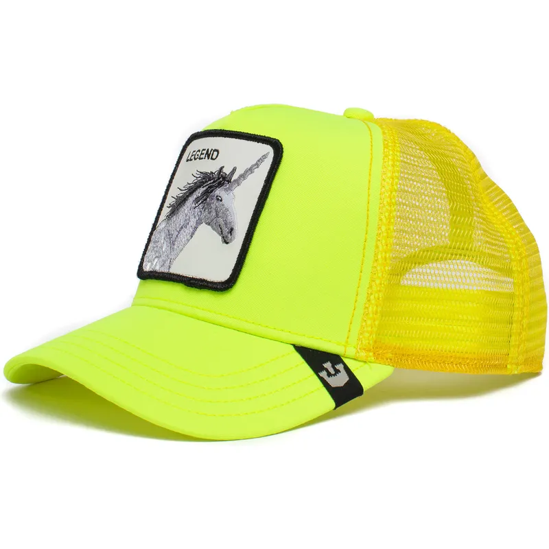 gelbe-trucker-kappe-einhorn-legend-show-pony-the-farm-von-goorin-bros