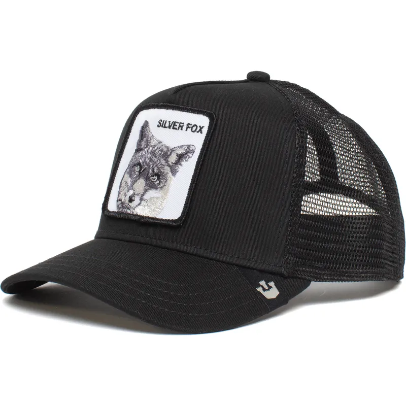 shapka-izvita-traker-cherna-snapbek-silver-the-farm-ot-goorin-bros