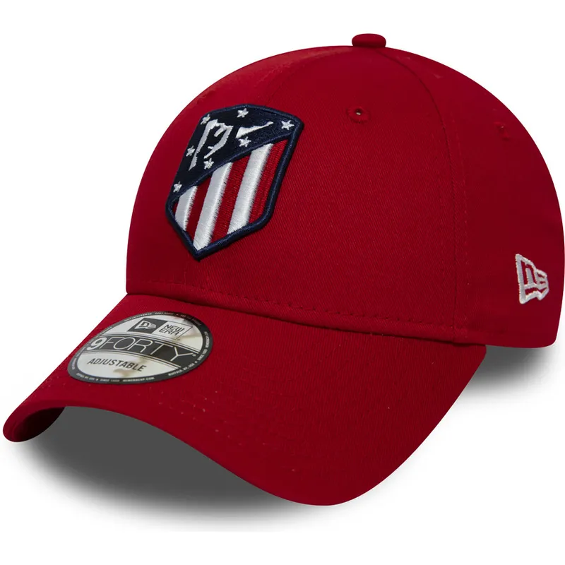 shapka-izvita-chervena-reguliruem-9forty-essential-atletico-na-atletico-de-madrid-lfp-ot-new-era