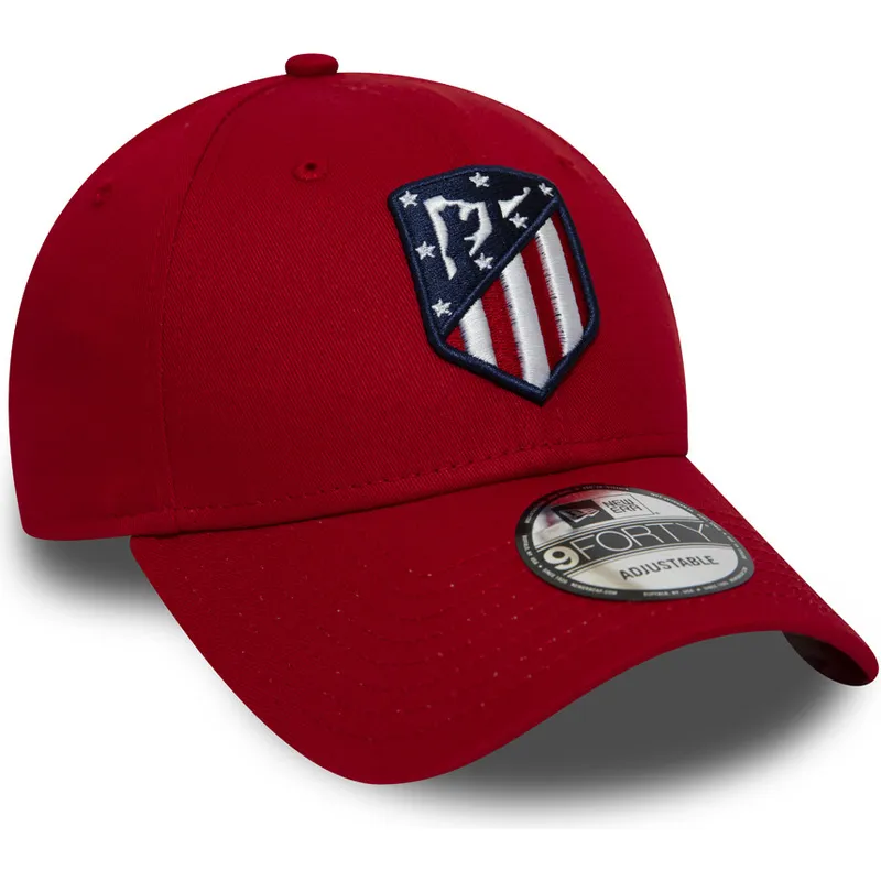 shapka-izvita-chervena-reguliruem-9forty-essential-atletico-na-atletico-de-madrid-lfp-ot-new-era