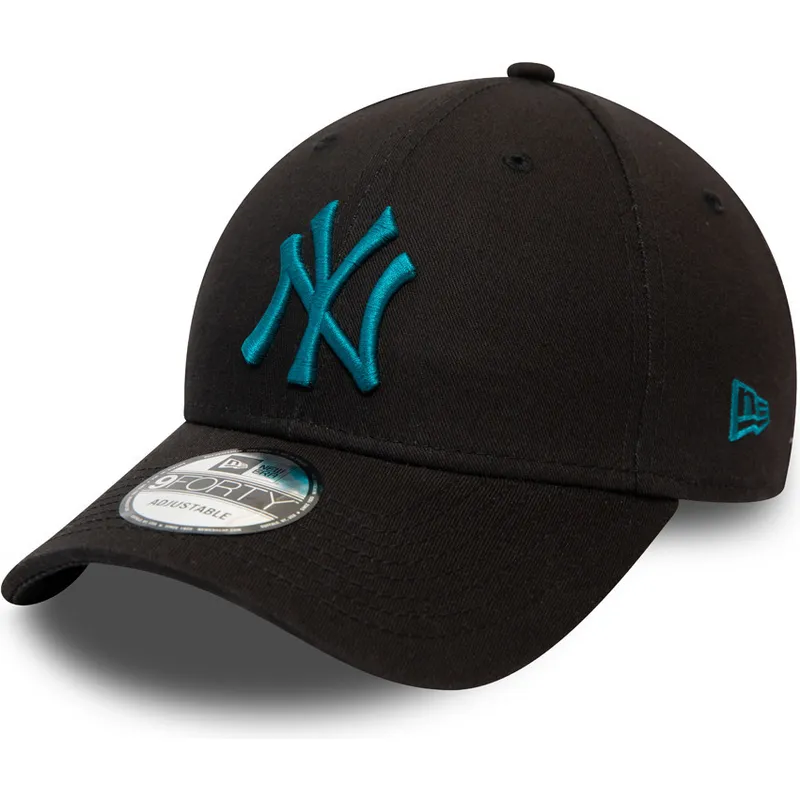 shapka-izvita-cherna-reguliruem-9forty-league-essential-na-new-york-yankees-mlb-ot-new-era