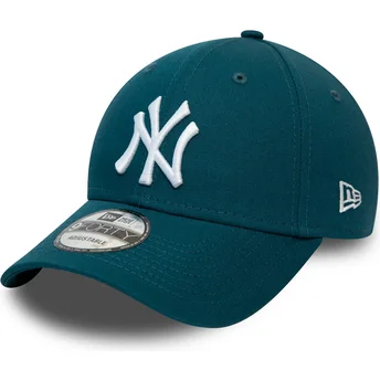 casquette-courbee-bleue-ajustable-9forty-league-essential-new-york-yankees-mlb-new-era