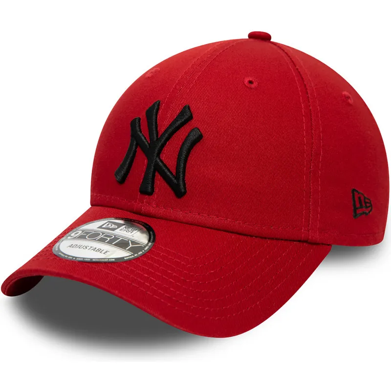 shapka-izvita-chervena-reguliruem-9forty-league-essential-na-new-york-yankees-mlb-ot-new-era