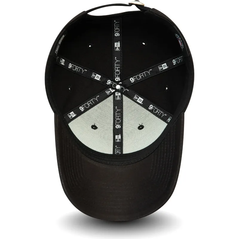 gorra-curva-negra-ajustable-con-logo-rosa-9forty-league-essential-de-los-angeles-dodgers-mlb-de-new-era