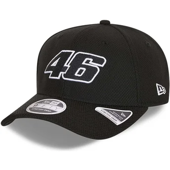 casquette-courbee-noire-snapback-9fifty-diamond-era-stretch-fit-valentino-rossi-vr46-new-era