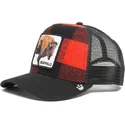 shapka-izvita-traker-chervena-snapbek-buffalo-the-farm-ot-goorin-bros