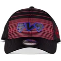 casquette-courbee-noire-et-rouge-ajustable-fantome-boo-super-mario-bros-difuzed