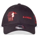 casquette-courbee-noire-ajustable-black-widow-marvel-comics-difuzed