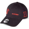 casquette-courbee-noire-ajustable-black-widow-marvel-comics-difuzed