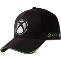 schwarze-verstellbare-kappe-mit-gebogenem-schirm-xbox-white-dots-symbol-microsoft-von-difuzed