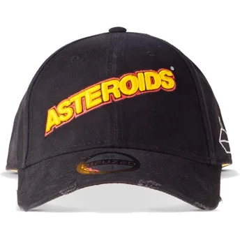 Difuzed Curved Brim Asteroids Atari Black Adjustable Cap