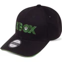 casquette-courbee-noire-ajustable-xbox-letters-microsoft-difuzed