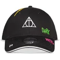 casquette-courbee-noire-ajustable-pour-enfant-les-reliques-de-la-mort-wizards-unite-harry-potter-difuzed