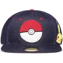 difuzed-bla-cowboy-snapback-fladskaerm-kasket-poke-ball-pikachu-pokemon