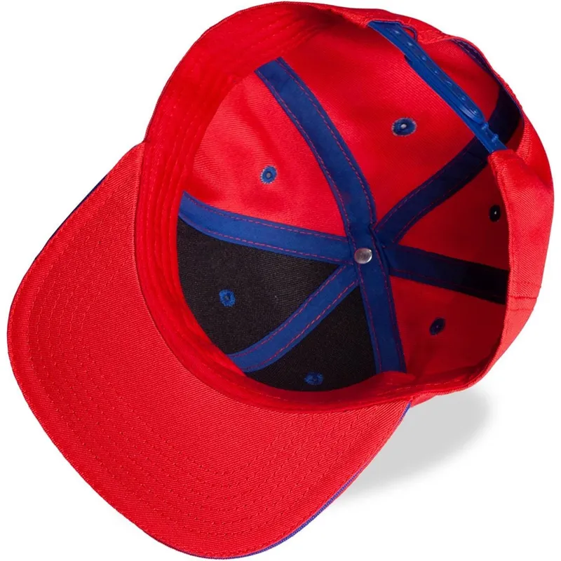 shapka-ploska-chervena-snapbek-za-deca-ot-difuzed