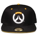 schwarze-flache-snapback-kappe-logo-overwatch-von-difuzed