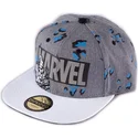 graue-flatcap-snapback-iron-man-true-power-marvel-comics-von-difuzed