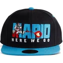 schwarze-und-blaue-snapback-kappe-mario-here-we-go-sommer-olympiade-super-mario-bros-von-difuzed