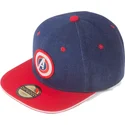 casquette-plate-bleue-et-rouge-snapback-avengers-game-marvel-comics-difuzed