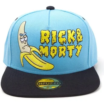 snapback-kappe-in-blau-und-schwarz-rick-banana-rick-und-morty-von-difuzed