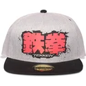 grau-schwarze-snapback-kappe-tekken-von-difuzed