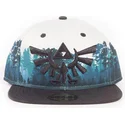 casquette-plate-verte-blanche-et-noire-snapback-triforce-green-forest-the-legend-of-zelda-difuzed
