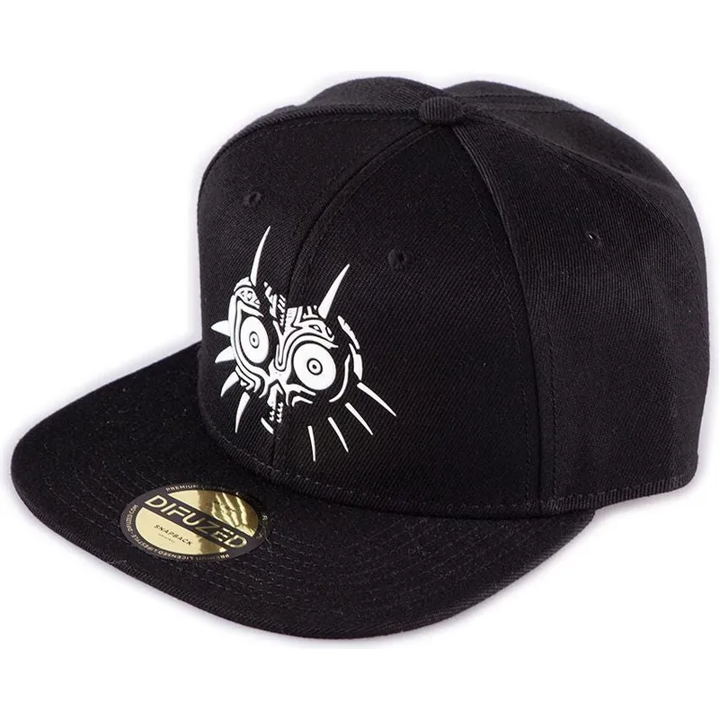 shapka-ploska-cherna-snapbek-white-ot-difuzed