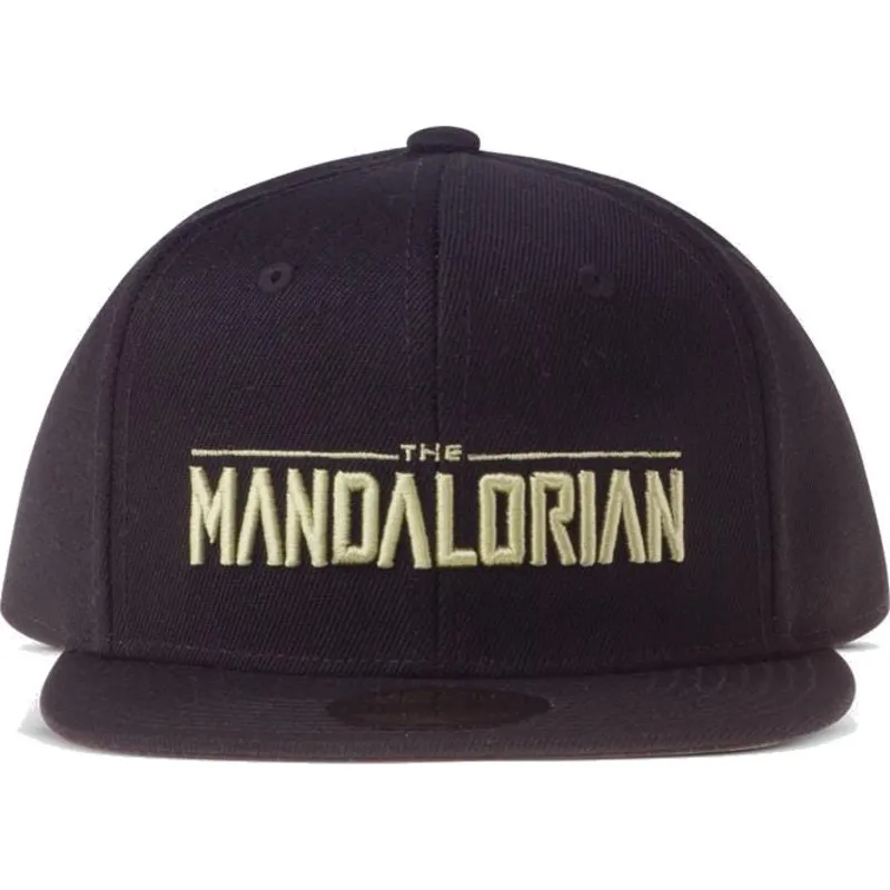 shapka-ploska-cherna-snapbek-the-mandalorian-silhouette-ot-difuzed