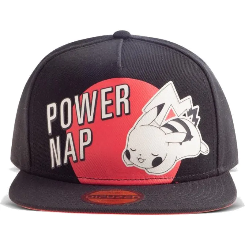schwarze-flache-snapback-kappe-pikachu-power-nap-pokemon-von-difuzed