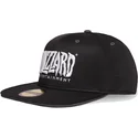 schwarze-snapback-kappe-mit-flachem-schirm-und-blizzard-entertainment-logo-von-difuzed