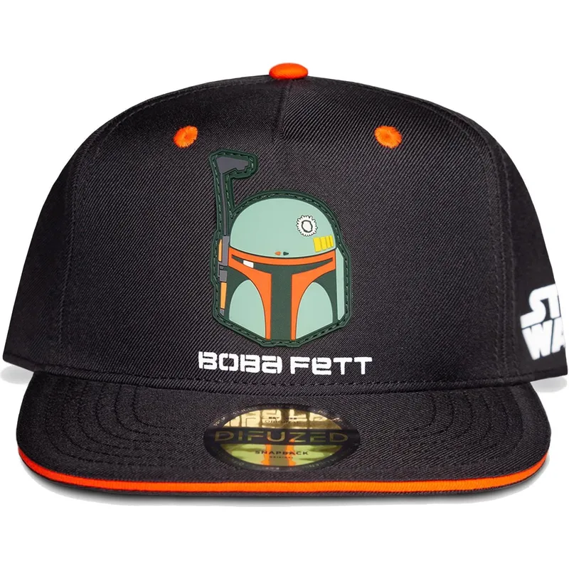 shapka-ploska-cherna-snapbek-za-deca-bounty-hunter-the-mandalorian-ot-difuzed