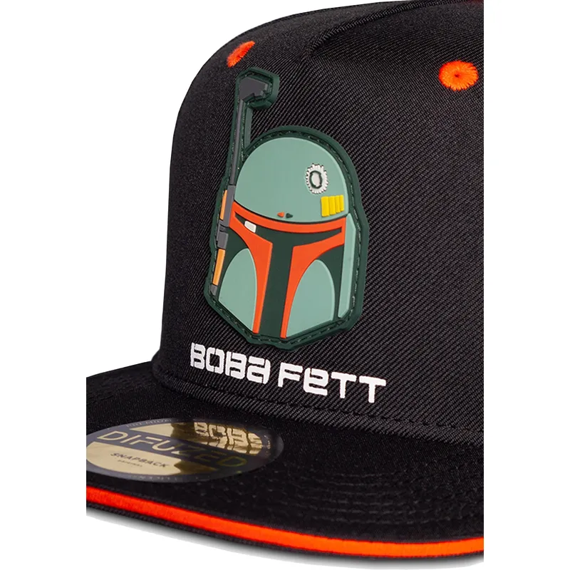 shapka-ploska-cherna-snapbek-za-deca-bounty-hunter-the-mandalorian-ot-difuzed
