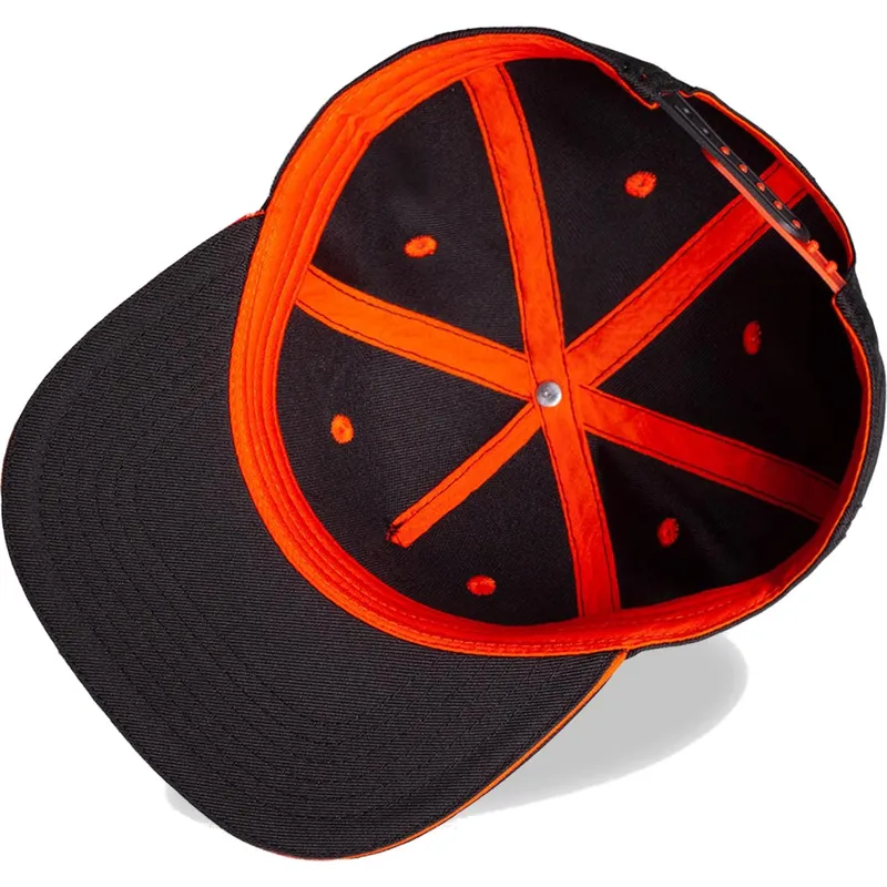 schwarze-und-orangefarbene-snapback-flatcap-fur-kinder-boba-fett-bounty-hunter-the-mandalorian-star-wars-von-difuzed