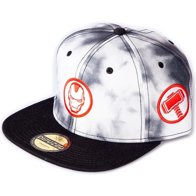 shapka-ploska-byala-snapbek-tye-dye-badge-ot-difuzed shapka-ploska-byala-snapbek-tye-dye-badge-ot-difuzed