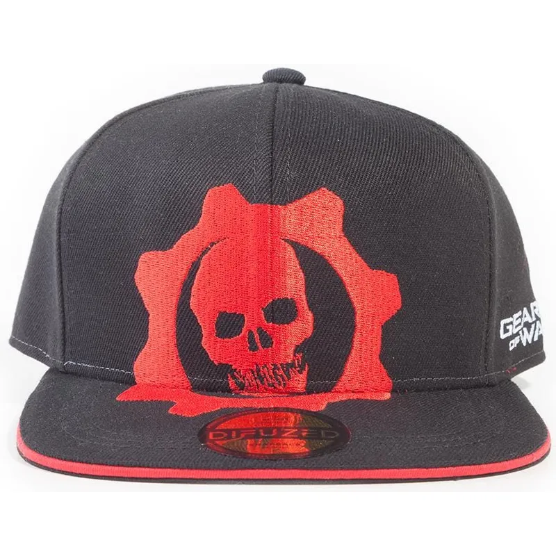 shapka-ploska-cherna-snapbek-red-helmet-ot-difuzed