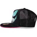 schwarze-und-rosa-flache-trucker-snapback-kappe-fur-kinder-venom-marvel-comics-von-difuzed