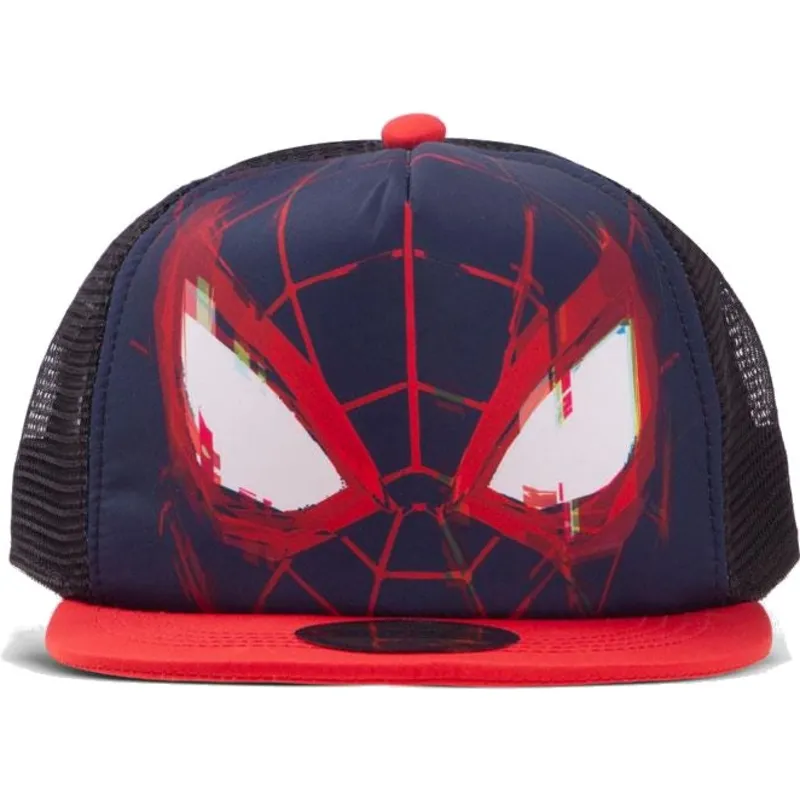 shapka-ploska-sinya-snapbek-za-deca-trucker-face-ot-difuzed
