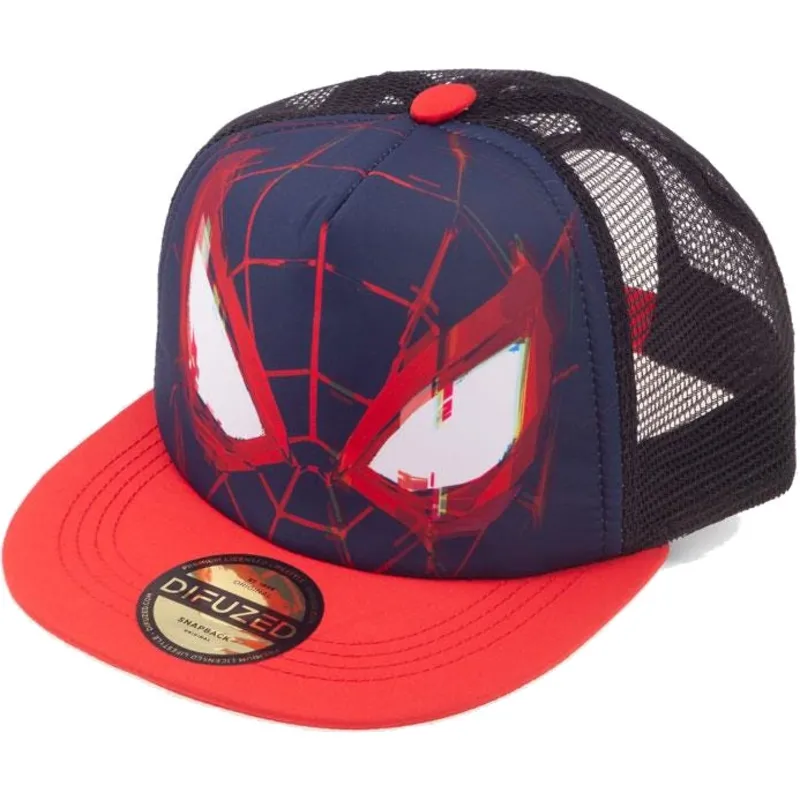 shapka-ploska-sinya-snapbek-za-deca-trucker-face-ot-difuzed
