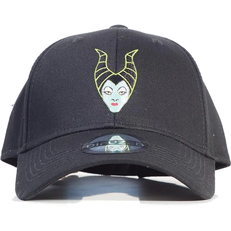 schwarze-verstellbare-curved-cap-maleficent-disney-von-difuzed
