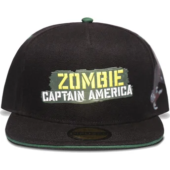 Μαύρο επίπεδο snapback καπέλο Captain America Zombie What If...? Marvel Comics από τη Difuzed