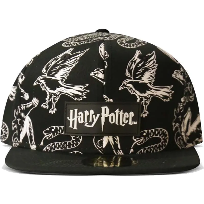 schwarze-flache-snapback-kappe-3d-embroidery-harry-potter-von-difuzed