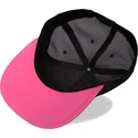 schwarze-und-rosa-flache-trucker-snapback-kappe-fur-kinder-venom-marvel-comics-von-difuzed