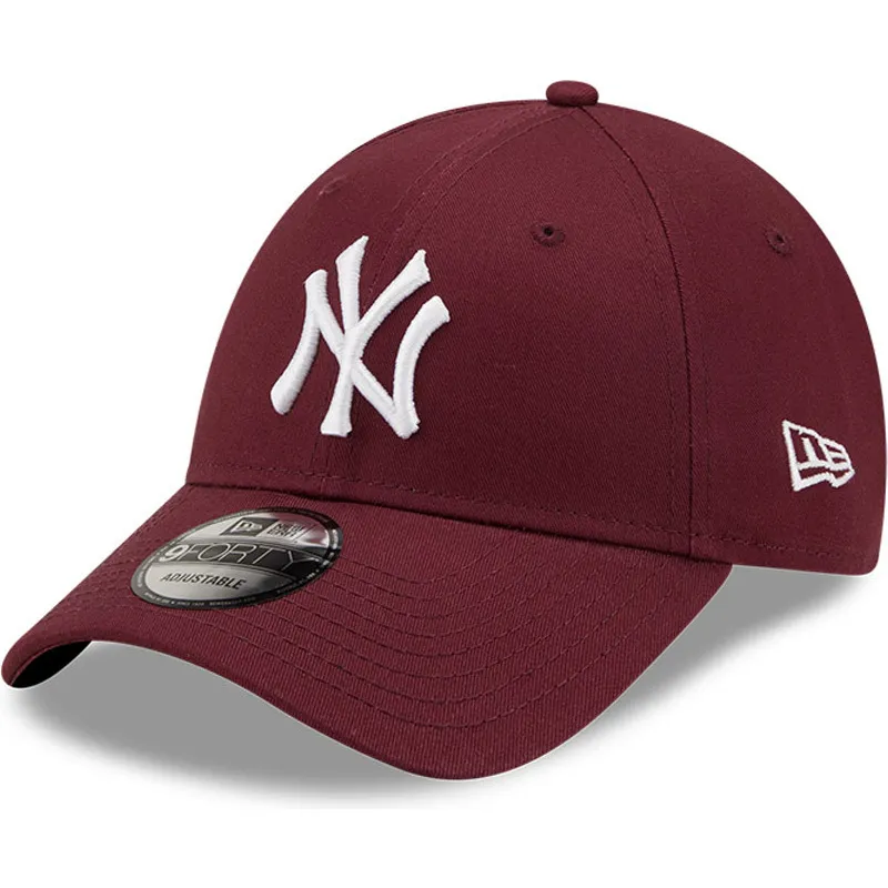 shapka-izvita-chervena-reguliruem-9forty-league-essential-na-new-york-yankees-mlb-ot-new-era