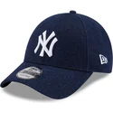 shapka-izvita-tmnosin-reguliruem-9forty-denim-na-new-york-yankees-mlb-ot-new-era