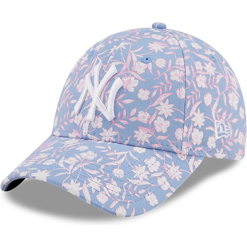 shapka-izvita-sinya-reguliruem-rosa-9forty-floral-na-new-york-yankees-mlb-ot-new-era