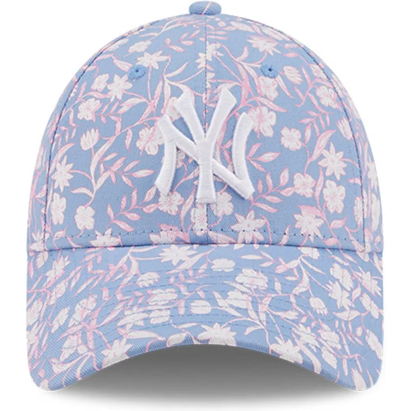 shapka-izvita-sinya-reguliruem-rosa-9forty-floral-na-new-york-yankees-mlb-ot-new-era